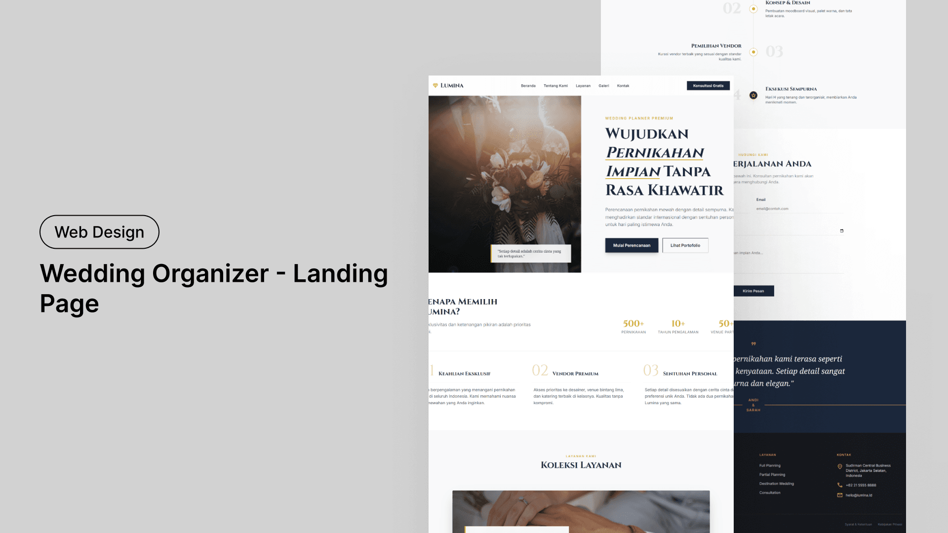 Template Wedding Organizer - Website Landing Page untuk Wedding Organizer